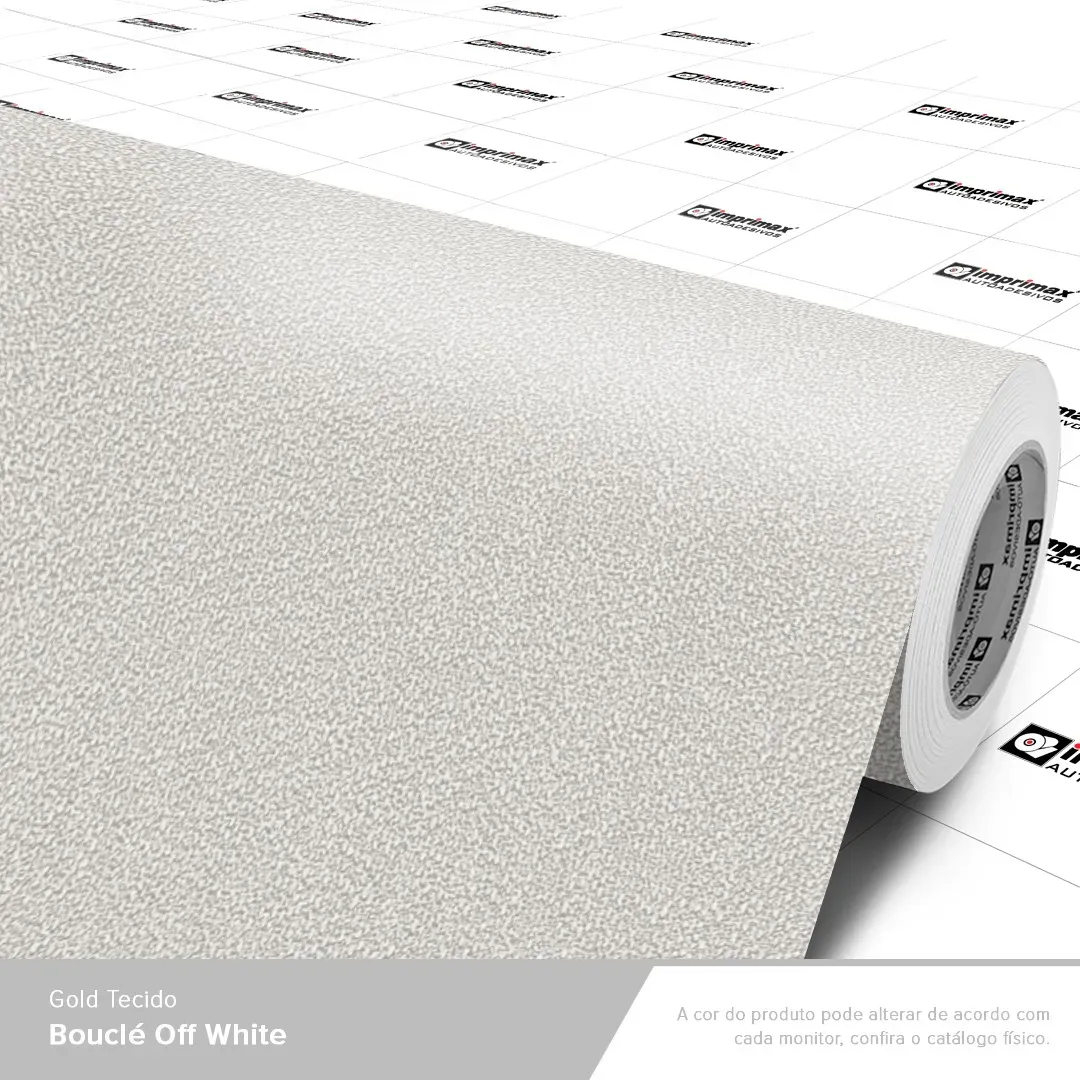 VINIL GOLD TECIDO BOUCLE OFF WHITE