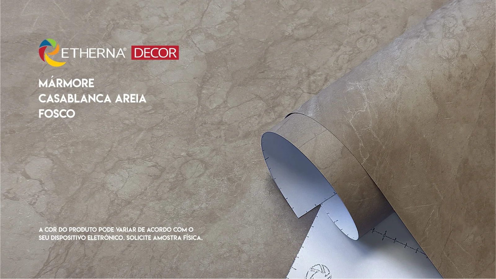ADESIVO MARMORE CASABLANCA AREIA  FOSCO