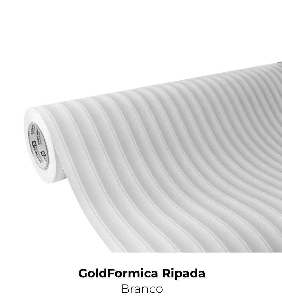 VINIL GOLD FORMICA RIPADA BRANCO