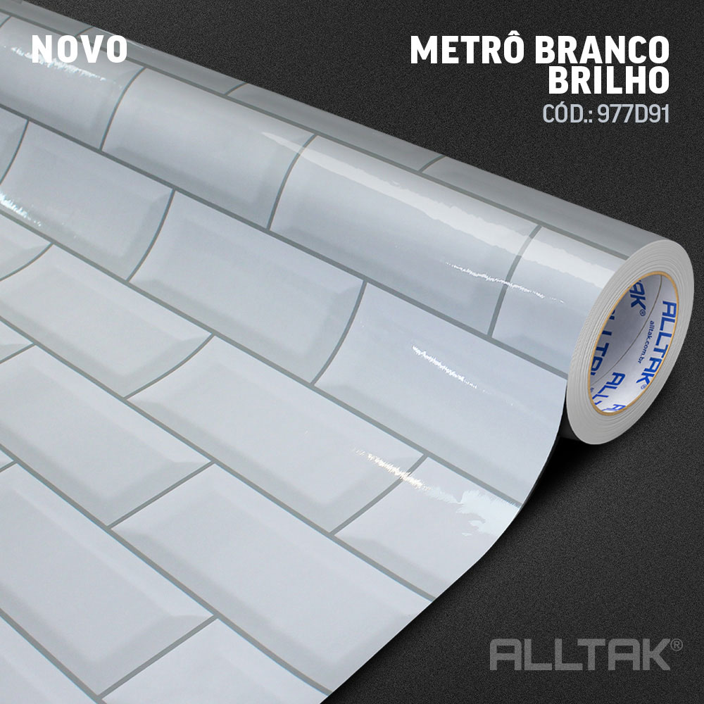 DECOR METRO BRANCO BRILHO
