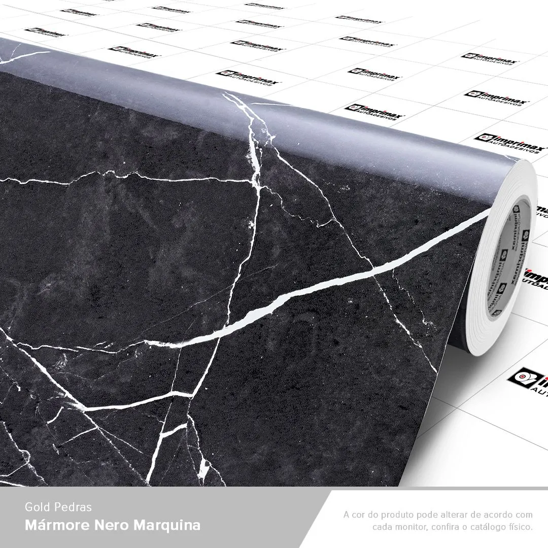 VINIL GOLD PEDRAS MARMORE NERO MARQUINA