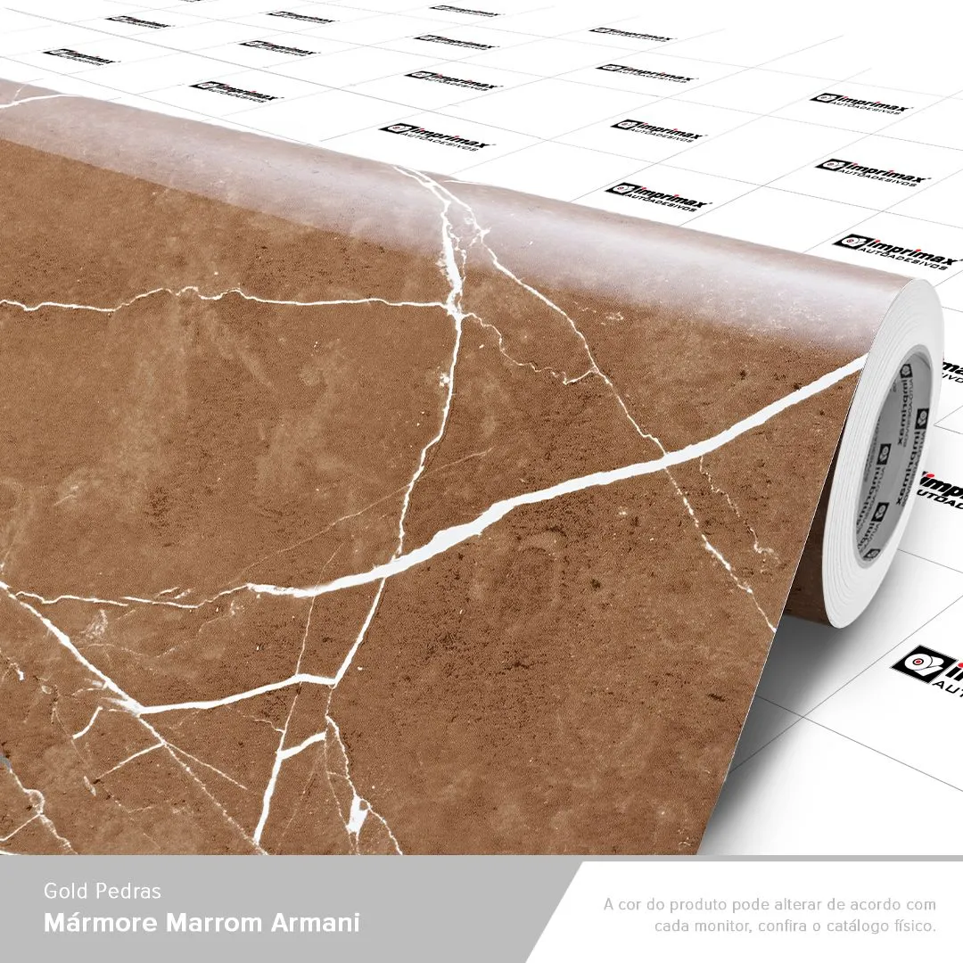 VINIL GOLD PEDRAS MARMORE MARROM ARMANI
