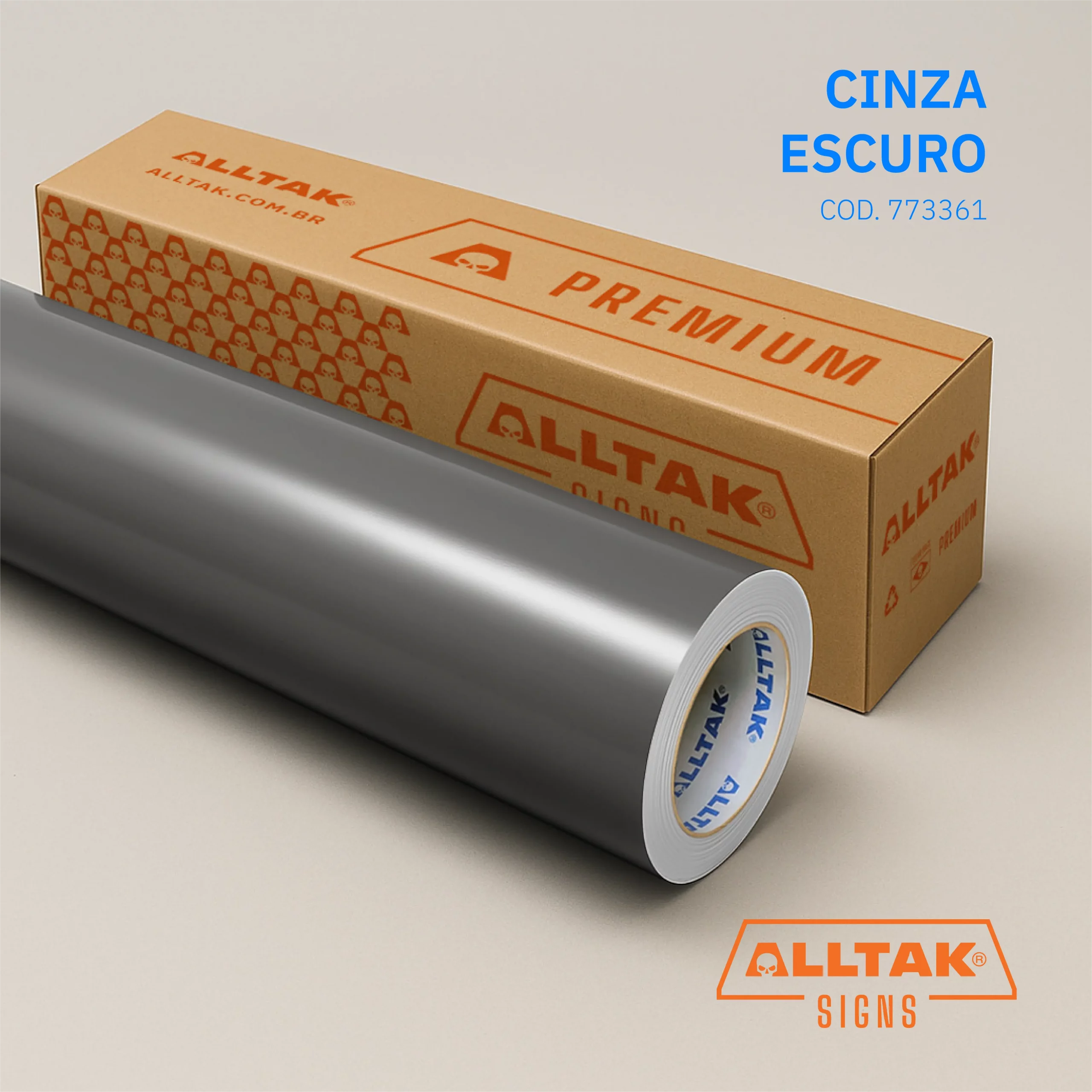 VINIL PREMIUM CINZA ESCURO