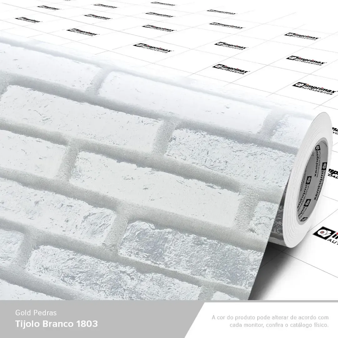 VINIL GOLD PEDRAS TIJOLO BRANCO