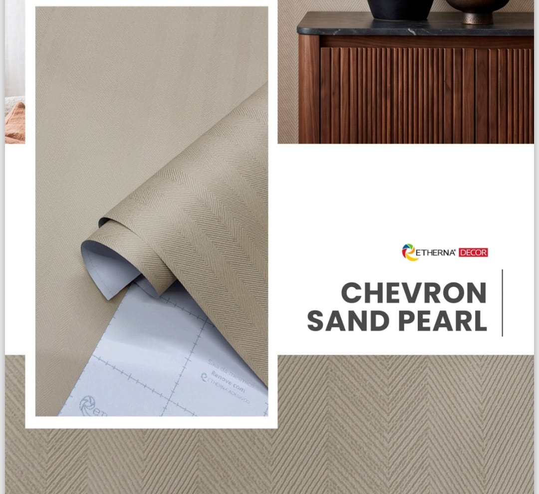 DECOR CHEVRON SAND PEARL