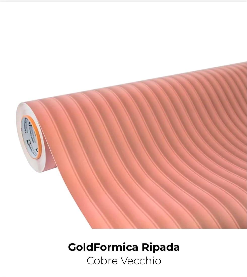 VINIL GOLD FORMICA RIPADA COBRE VECCHIO