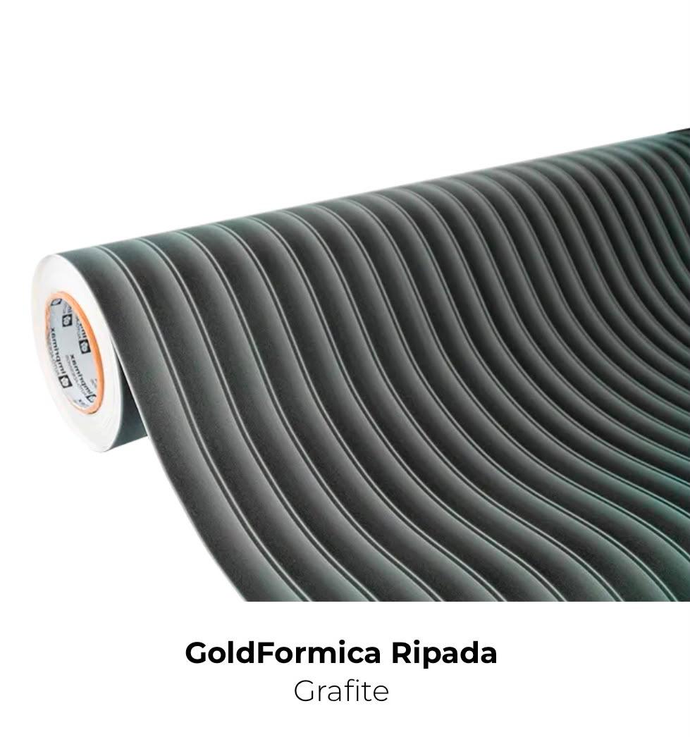 VINIL GOLD FORMICA RIPADA GRAFITE