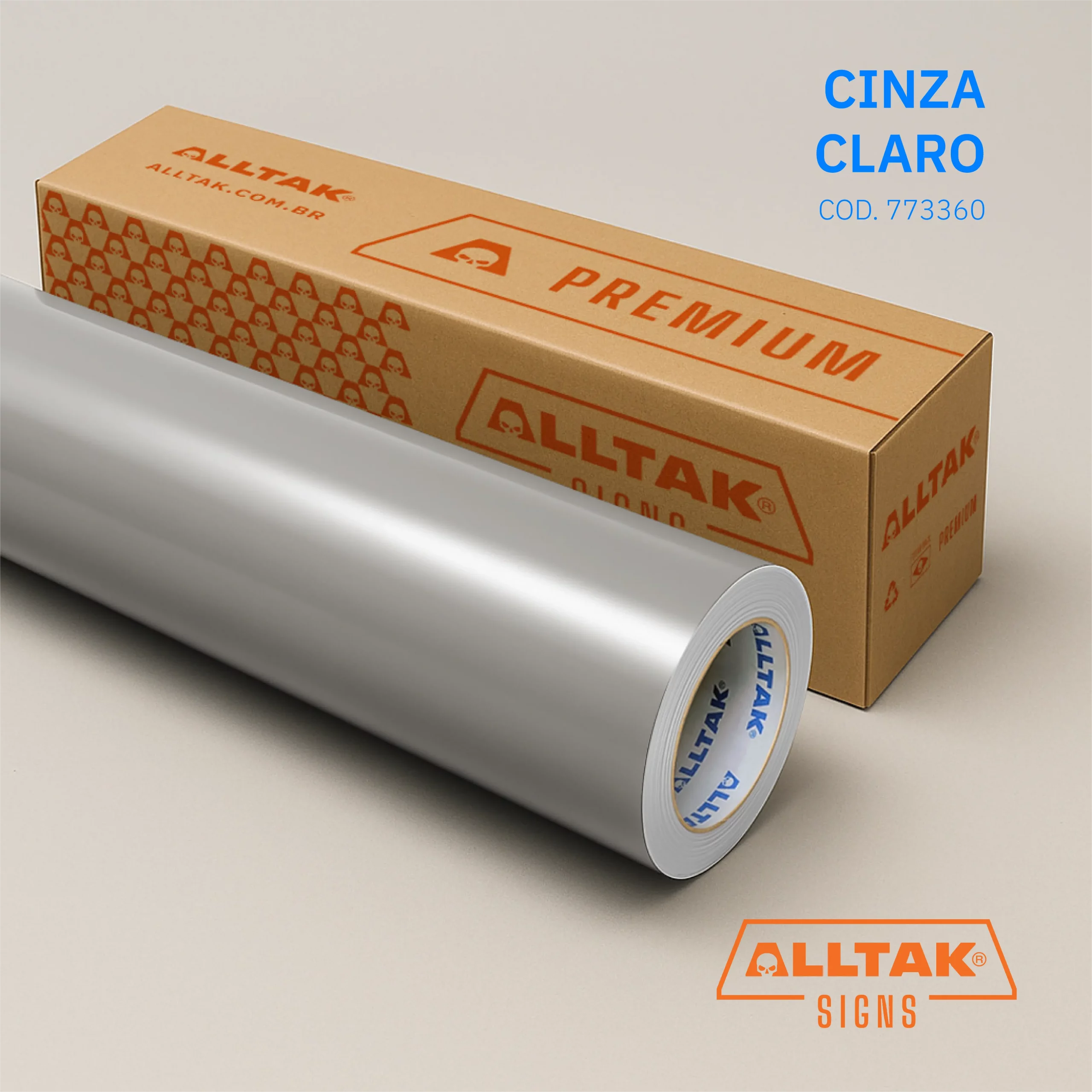 VINIL PREMIUM CINZA CLARO