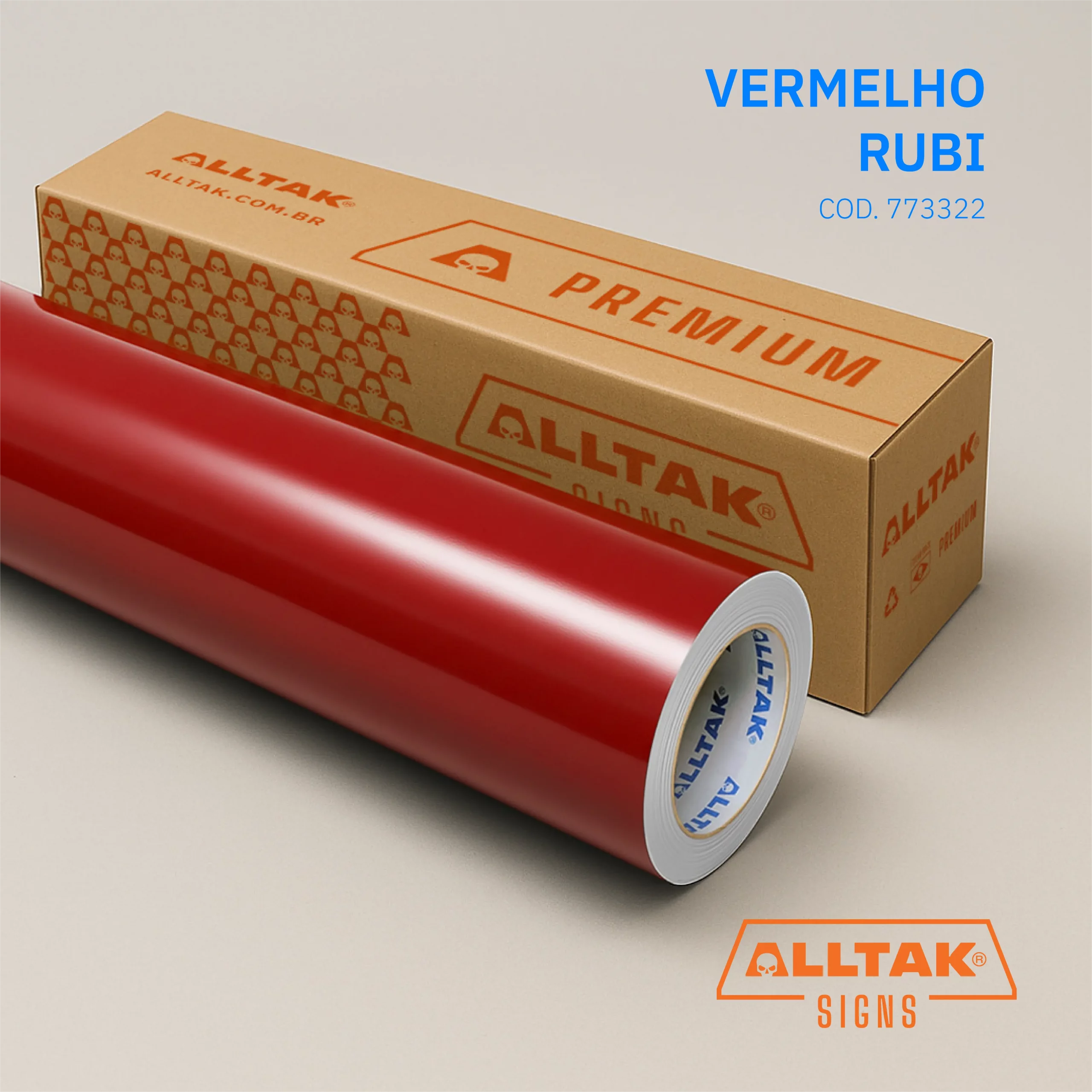 VINIL PREMIUM VERMELHO RUBI