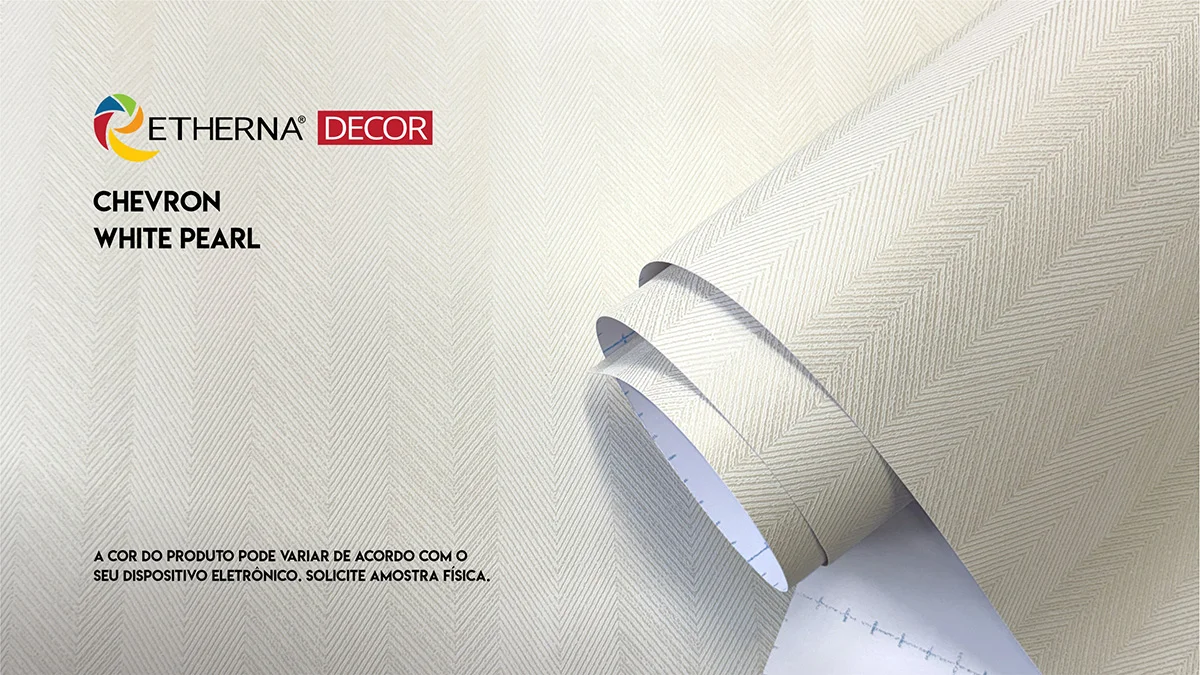 DECOR CHEVRON WHITE PEARL