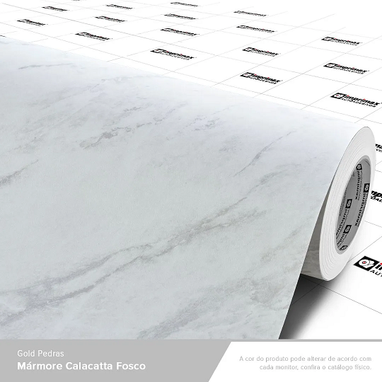 VINIL GOLD PEDRAS MARMORE CALACATTA FOSCO