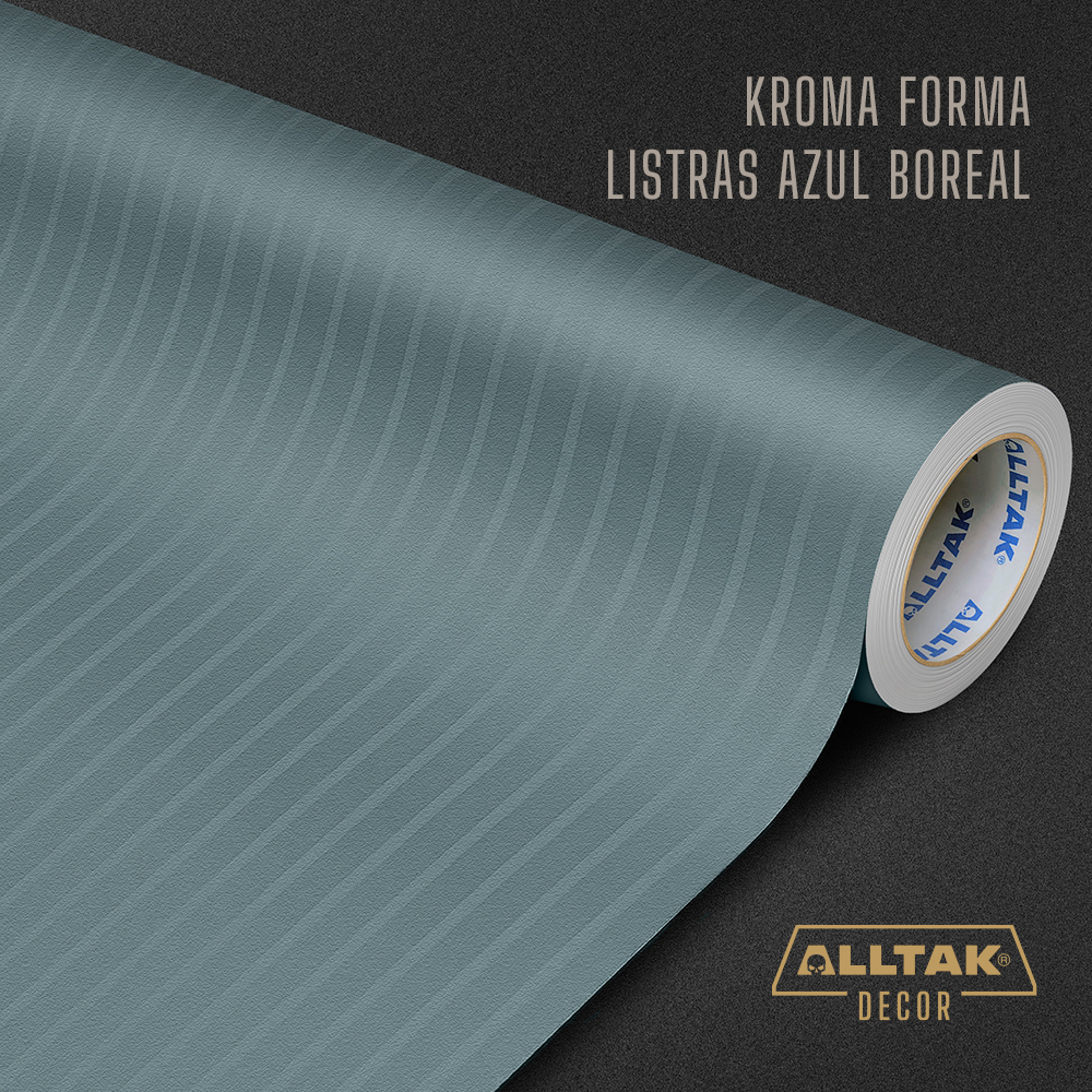 VINIL DECOR KROMA FORMA LISTRAS AZUL BOREAL
